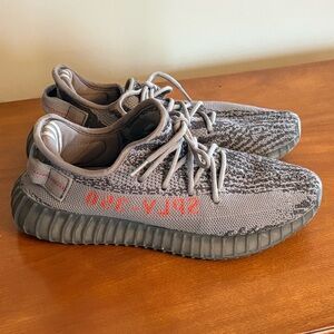 Adidas Yeezy Boost 350 v2 Beluga 2.0 Size US 8 Grey Orange AH2203